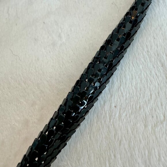 DL Auld- Vintage Snake Mesh Necklace/ Belt/ Bracelet with Blue Eyed Stones - Picture 5 of 8